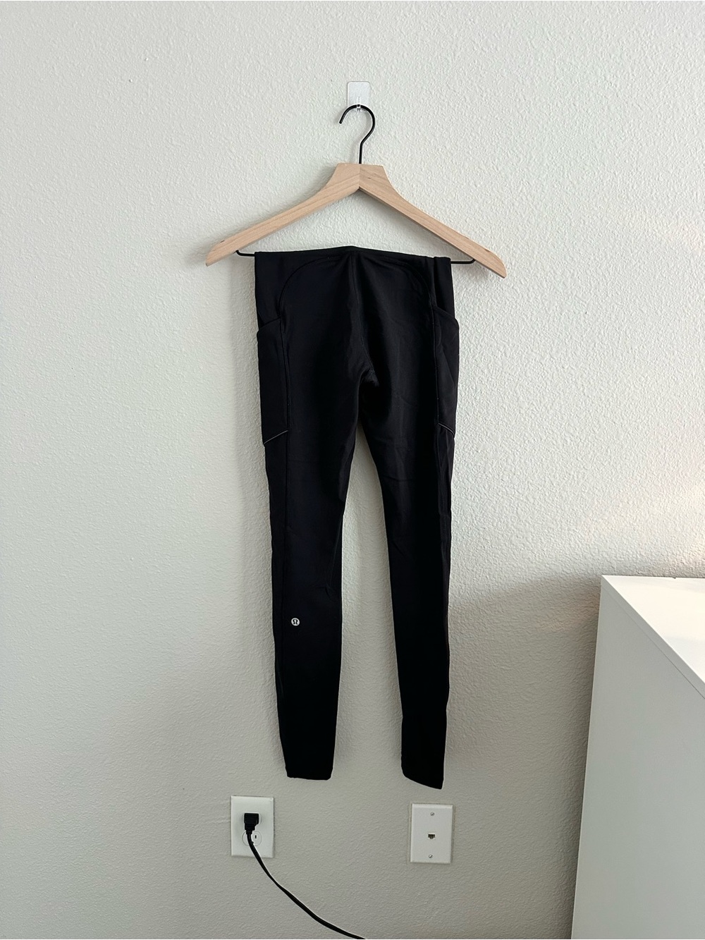 lululemon athletica Black High-Rise Leggings with Side Pockets